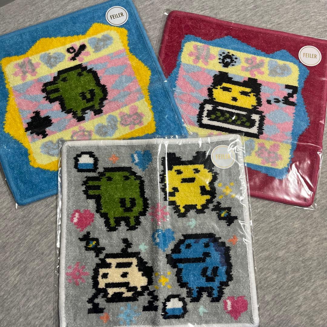 ★新品 限定品 FEILER フェイラー たまごっちタオルハンカチ3枚セット