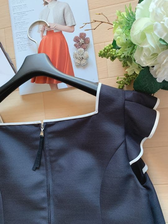 新品未使用 フォクシー 絹 ウールワンビース Rene