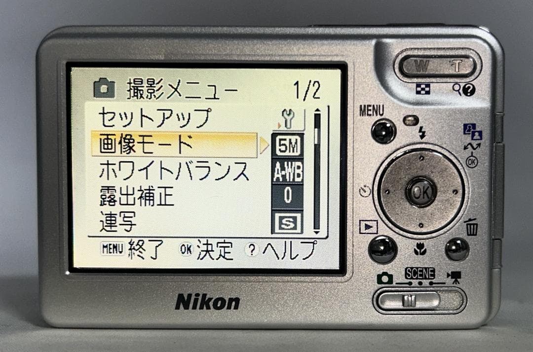 【美品/動作確認済】Nikon CoolPix S1シルバー バッテリー充電器付