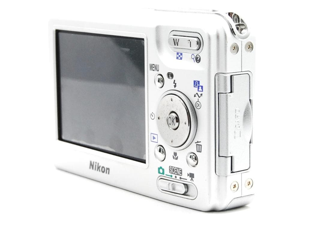 【美品/動作確認済】Nikon CoolPix S1シルバー バッテリー充電器付