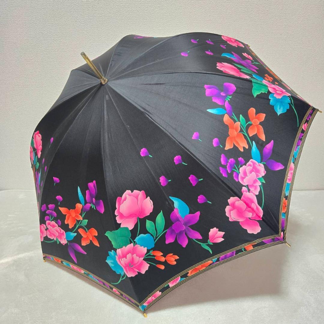 LEONARD レオナール 傘 花柄 大判108cm 晴雨兼用 レディース