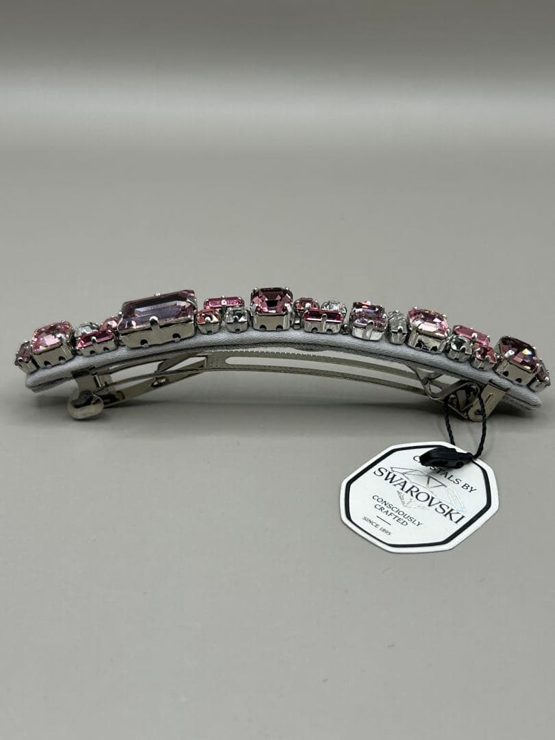 【新品・未使用】コンプレックスビズ クリスタルバレッタ　ピンク