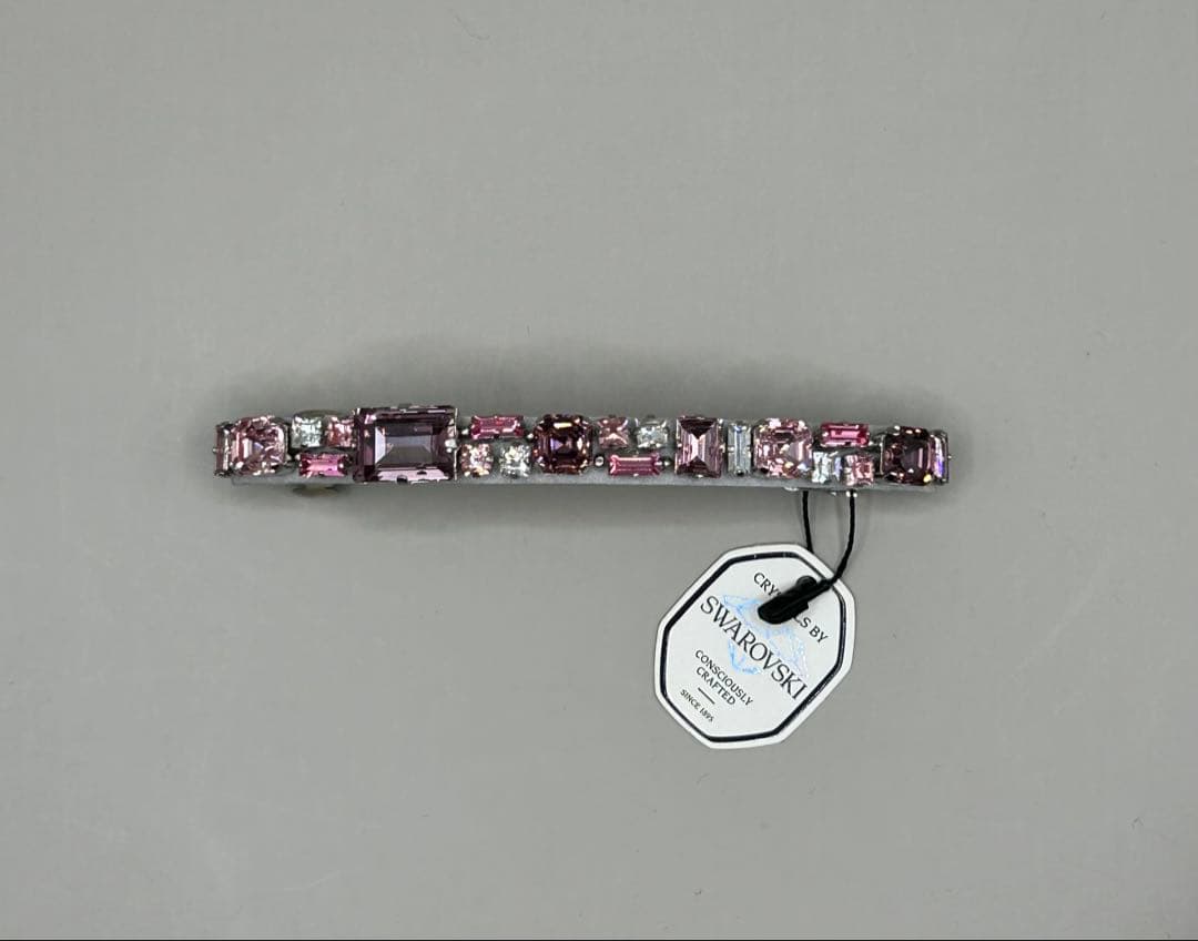 【新品・未使用】コンプレックスビズ クリスタルバレッタ　ピンク