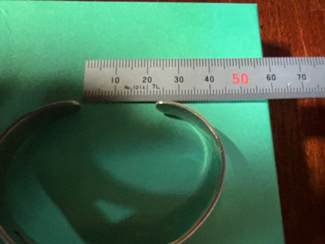 フレッドバービーシルバーバングル　navajo レディース