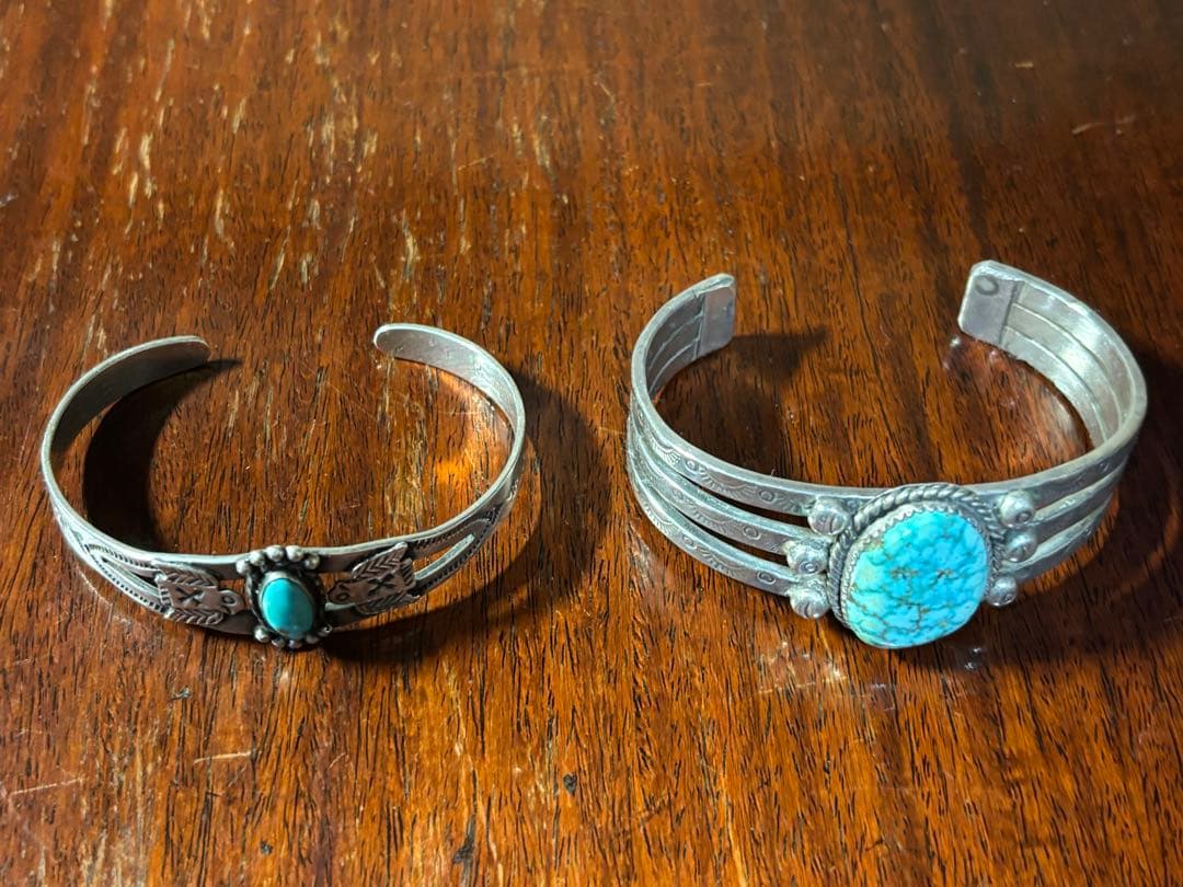 フレッドバービーシルバーバングル　navajo レディース