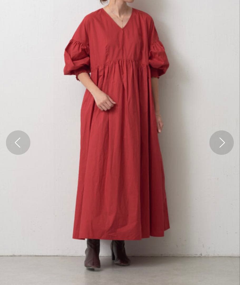 【着用数回】BEARDSLEY レッド　ワンピース