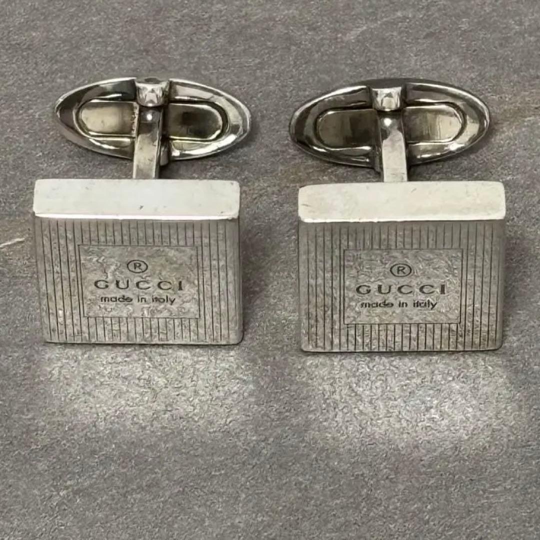 【最終価格です】GUCCI グッチ シルバー カフリンクス カフス