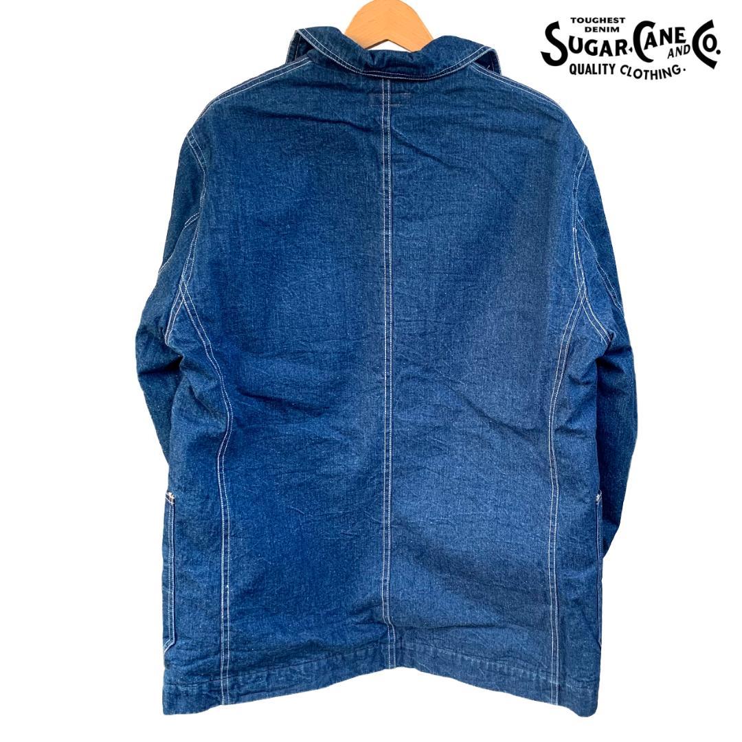 【新品・未使用】SUGAR CANE ネップデニム ワークジャケット - L