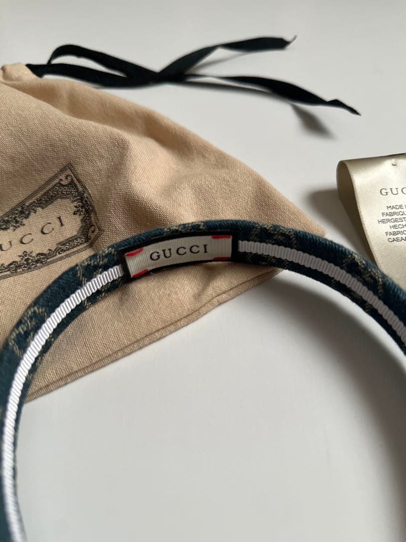 GUCCI デニム カチューシャ 美品