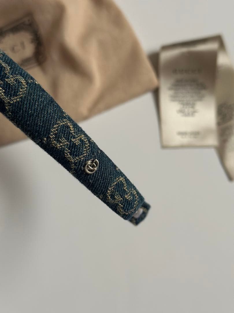 GUCCI デニム カチューシャ 美品