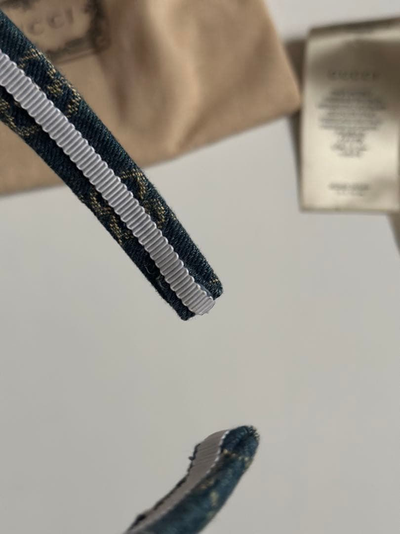 GUCCI デニム カチューシャ 美品