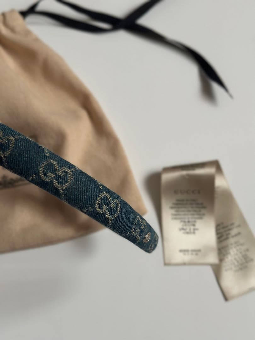 GUCCI デニム カチューシャ 美品