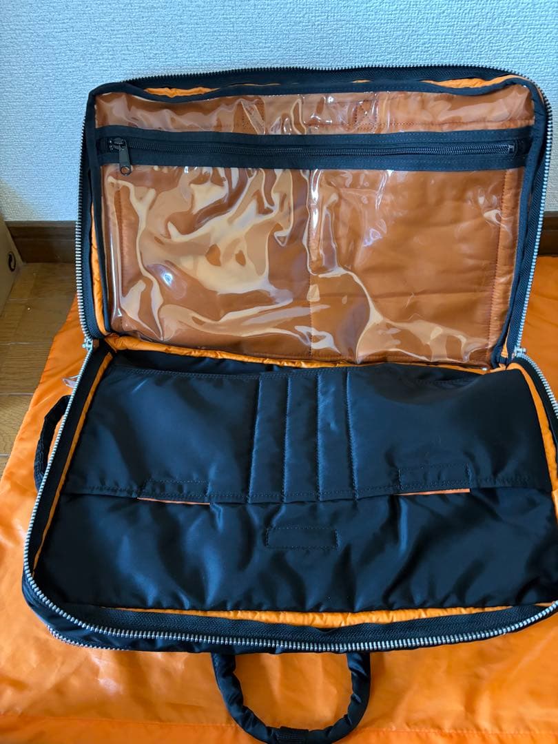 極美品PORTER TANKER 3WAY BRIEFCASE 2層式　ブラック