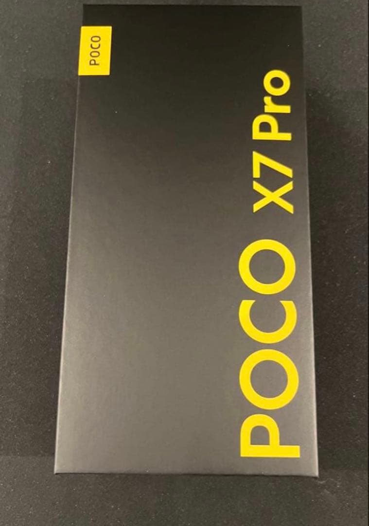 POCO X7 Pro 12GB+512GB 未開封シュリンク付き　イエロー
