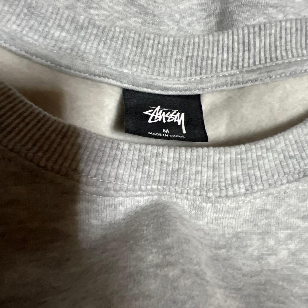 Stussy グレー スウェット トレーナーM【JPサイズL】相当