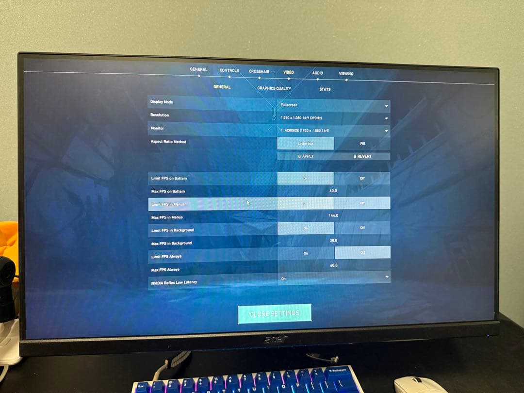 Acer ゲーミングモニター XV252Q Fbmiiprx 390Hz