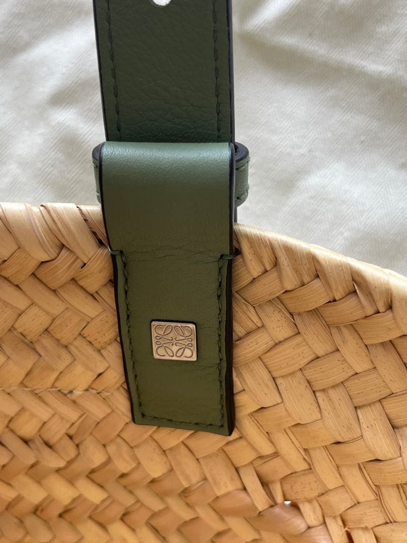 LOEWE カゴバッグ　ローズマリー　グリーン