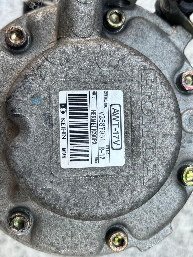 未テスト　ジャンク品CB5インスパイア　ケイヒン製コンプレッサーAWT-17V