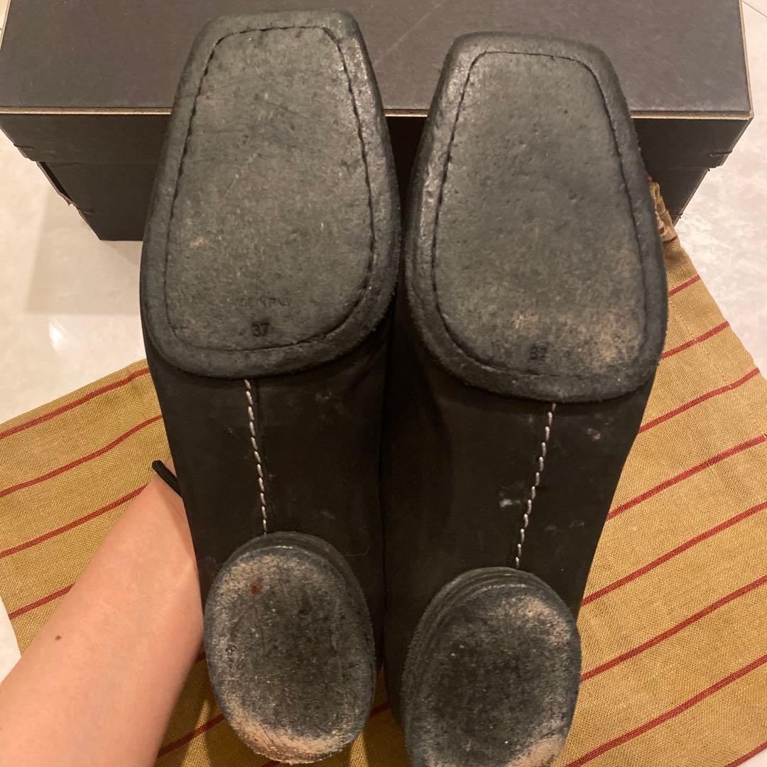 Umawang レザーフラットシューズ バレエシューズ23.5cm