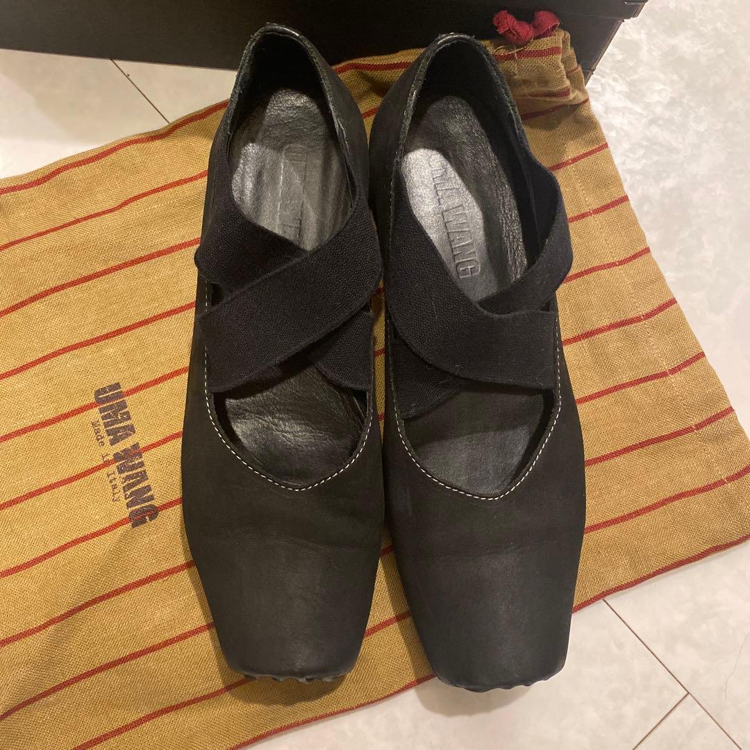 Umawang レザーフラットシューズ バレエシューズ23.5cm