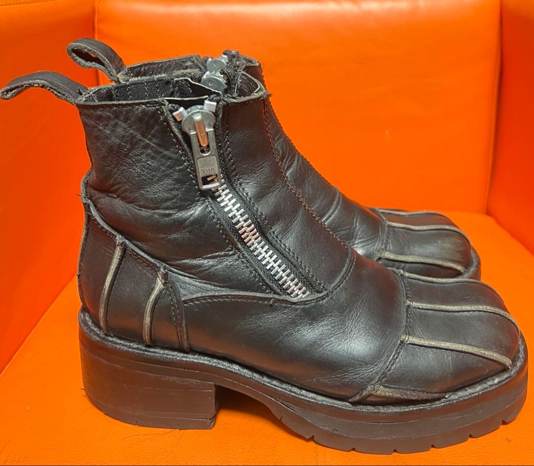 whoop-de-doo フープディドゥ　厚底ブーツ　ブラック　アーカイブ