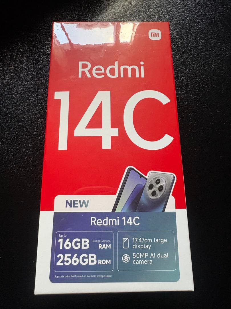 スマートフォン本体 Redmi 14C 16GB RAM 256GB ROM Starry Blue