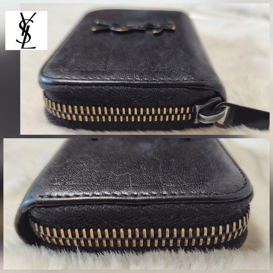 Yves Saint Laurent カサンドラ クロコ型押し ケース