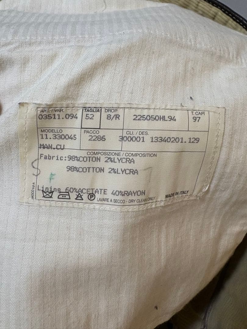 【HERMES】コーデュロイパンツ【レザーパイピング】