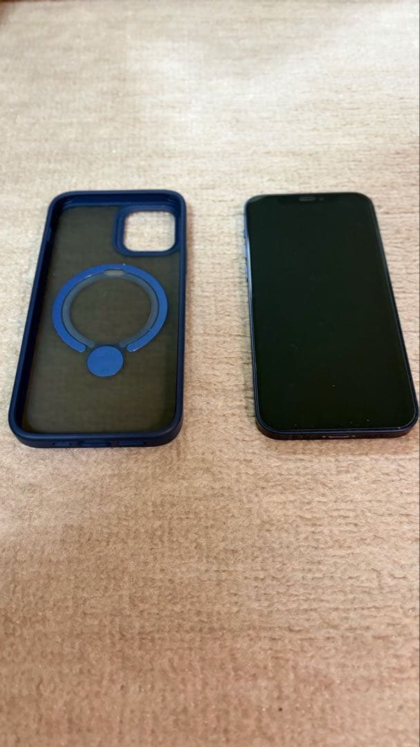 Apple iPhone 12 ブルー マグセーフケース付き