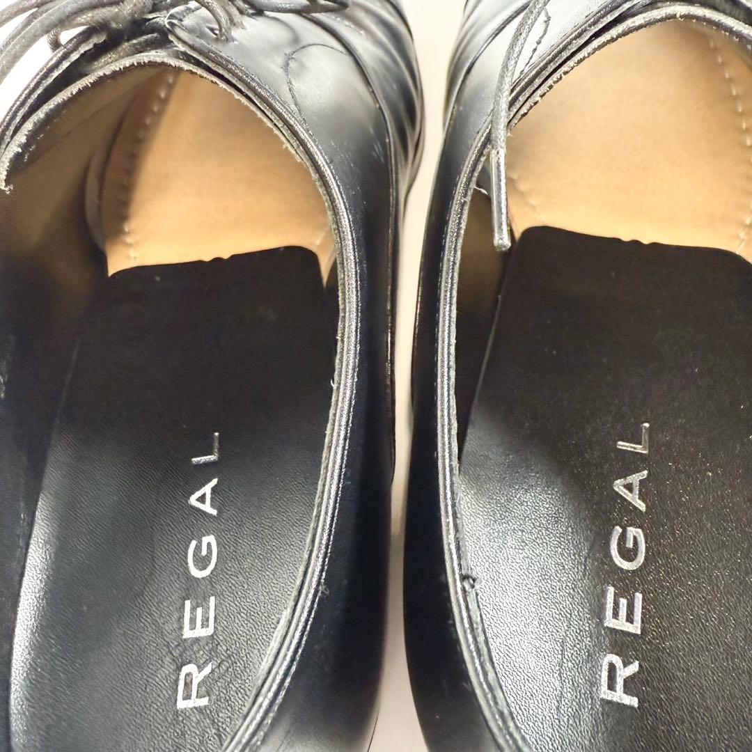 【極美品】REGAL　リーガル〈06AR〉ストレートチップ（25,5）革靴　黒