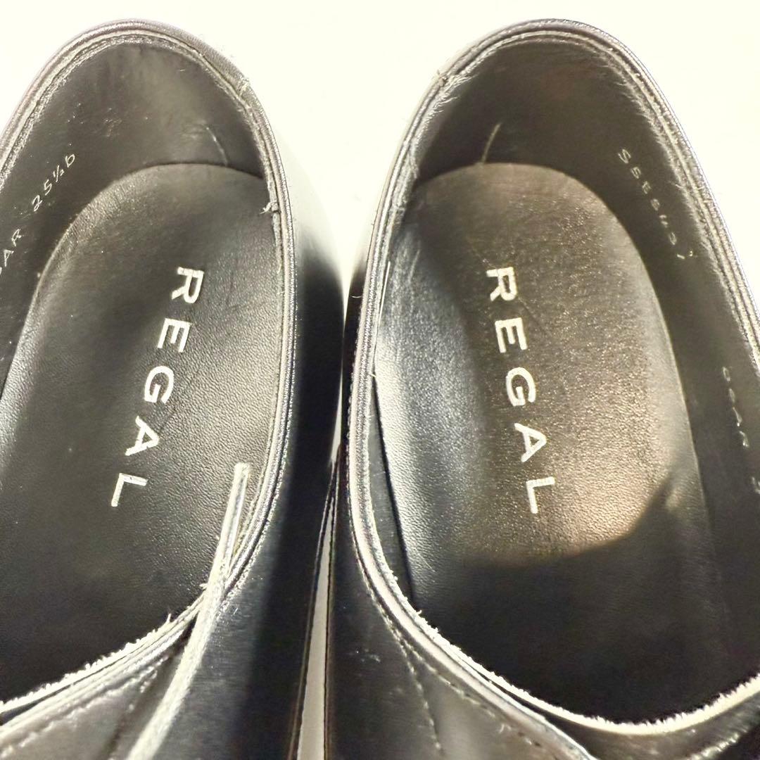 【極美品】REGAL　リーガル〈06AR〉ストレートチップ（25,5）革靴　黒