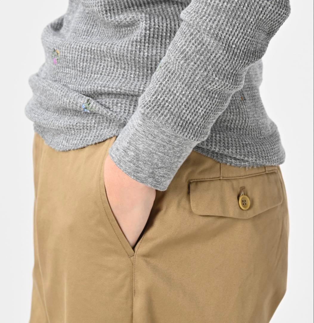 45R45rpm 刺繍ワッフルのヘンリー (トップ)