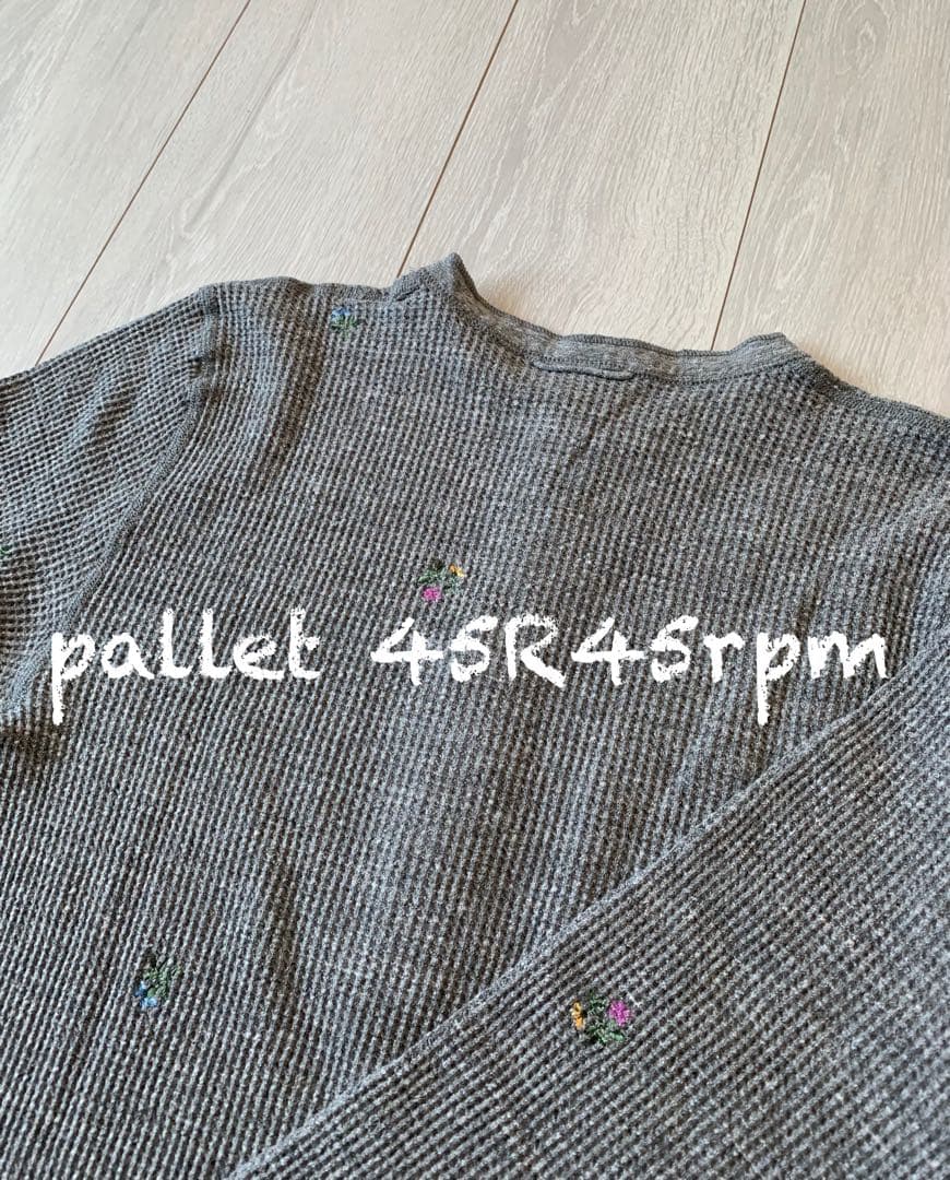 45R45rpm 刺繍ワッフルのヘンリー (トップ)