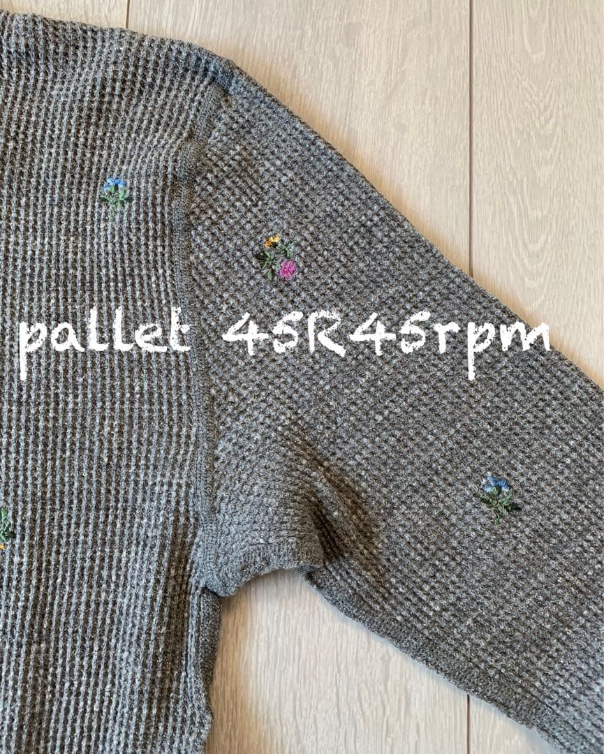 45R45rpm 刺繍ワッフルのヘンリー (トップ)