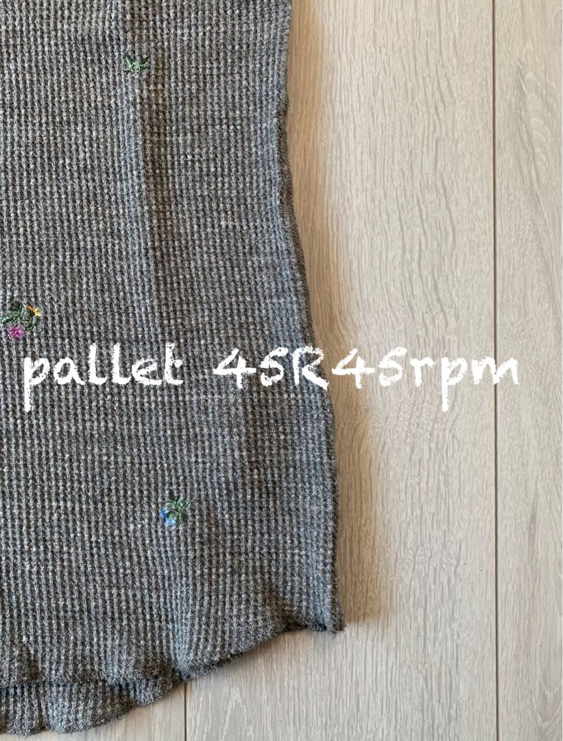 45R45rpm 刺繍ワッフルのヘンリー (トップ)