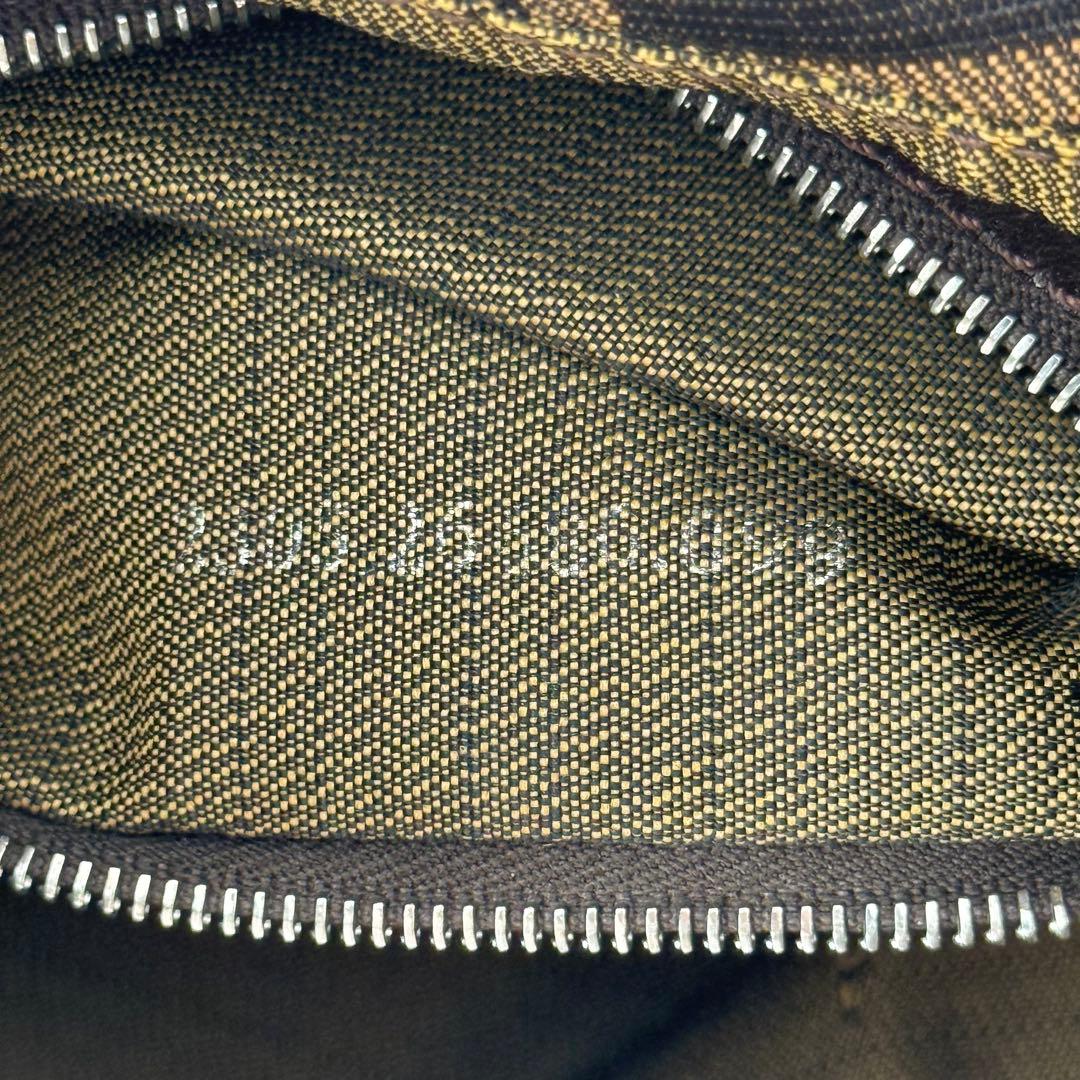 FENDI フェンディ ズッカ マンマバケット ハンドバッグ FF金具 ブラウン