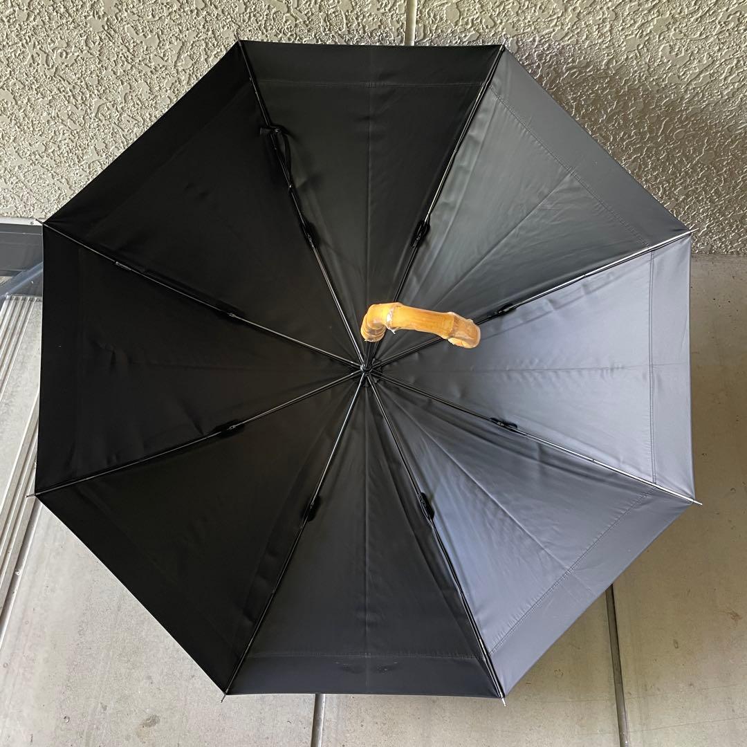 サンバリア100 Lサイズ 白黒ストライプ 長傘