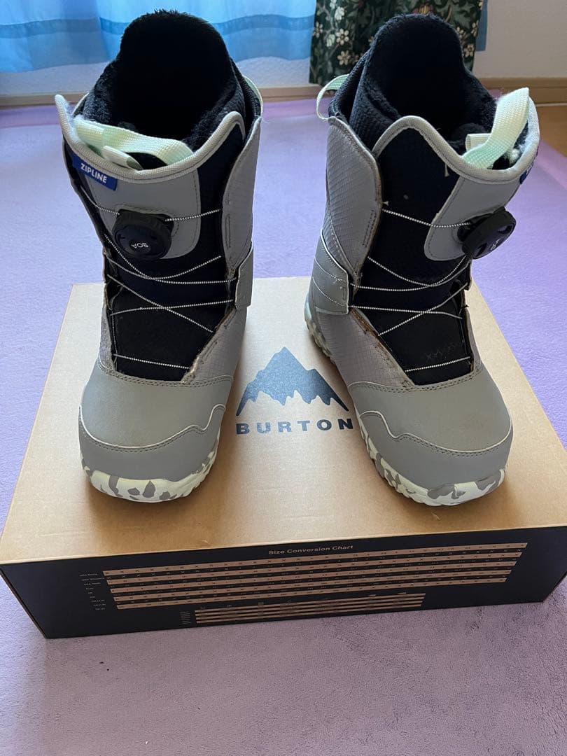 BURTON Zipline BOA 子ども用スノーボードブーツ　6K 24cm