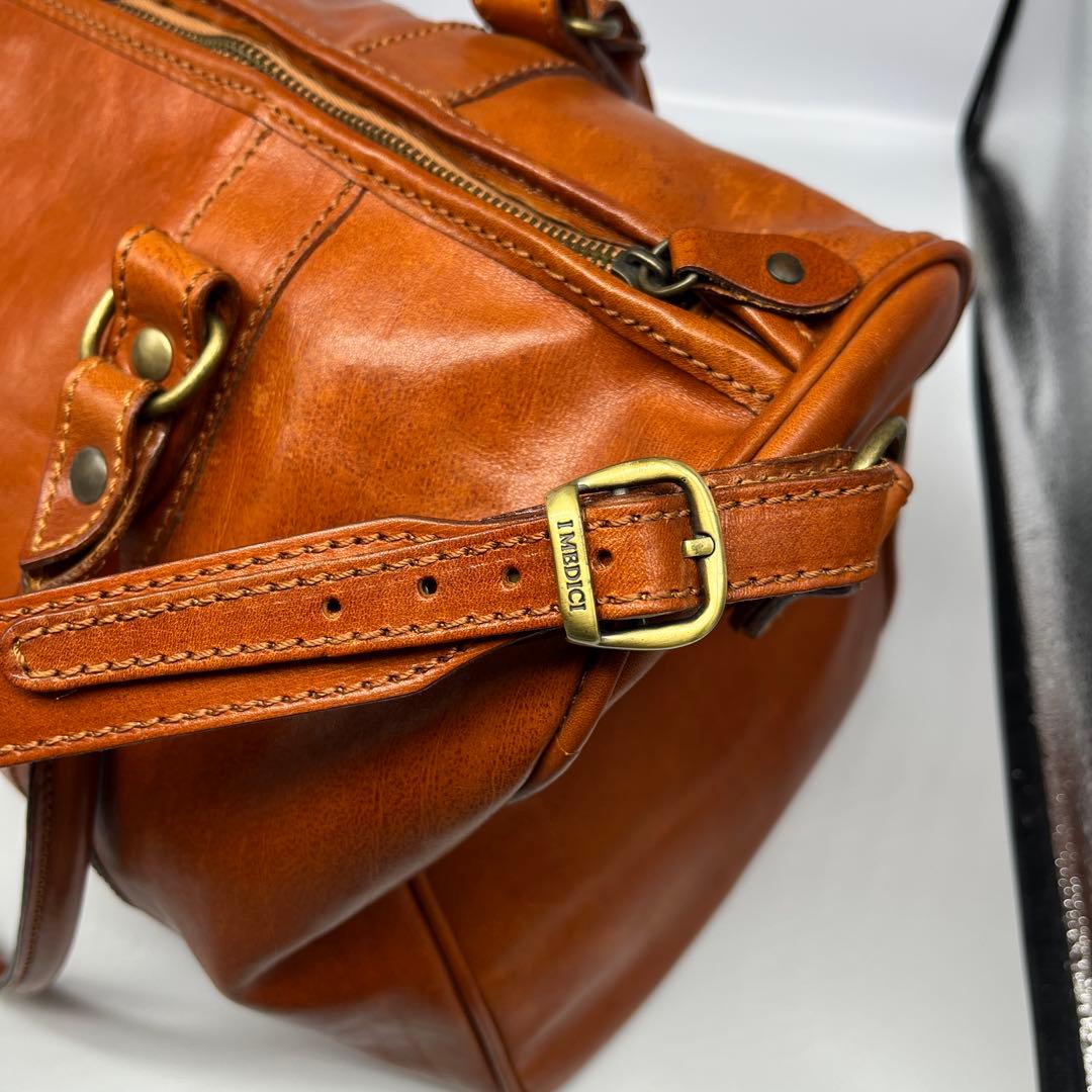 美品 I MEDICI イ メディチ イタリアンレザー ボストンバック トラベル