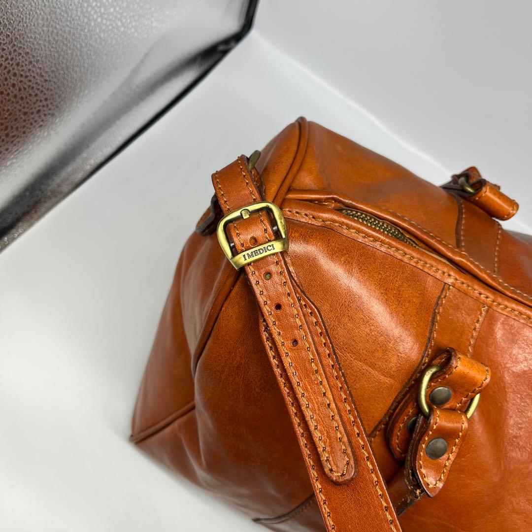 美品 I MEDICI イ メディチ イタリアンレザー ボストンバック トラベル