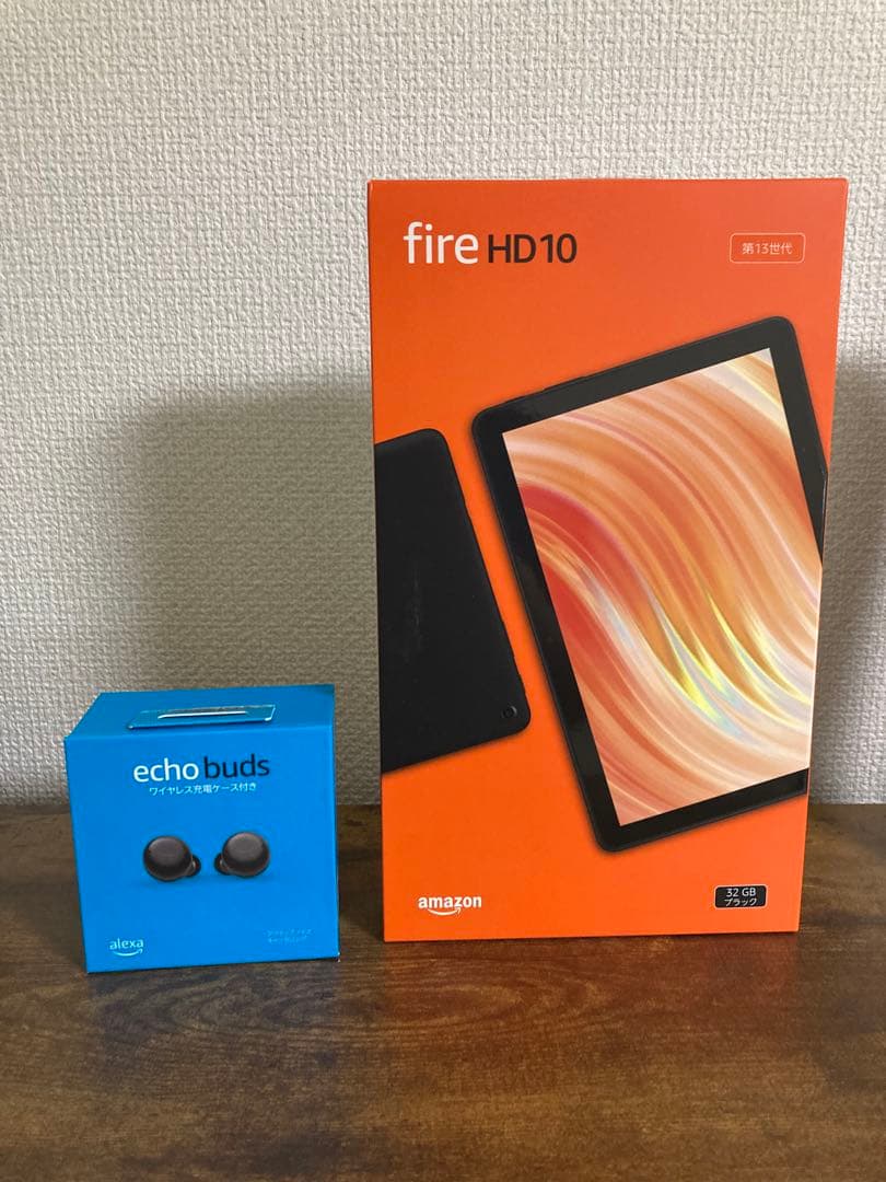 【2個セット】AmazonFire HD10 第13世代とEcho Buds
