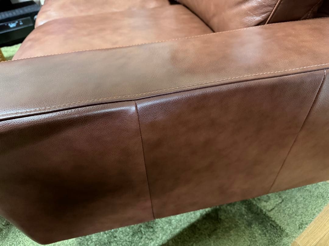 【定価23万円】IDEE 無印良品 レザーソファ 本革
