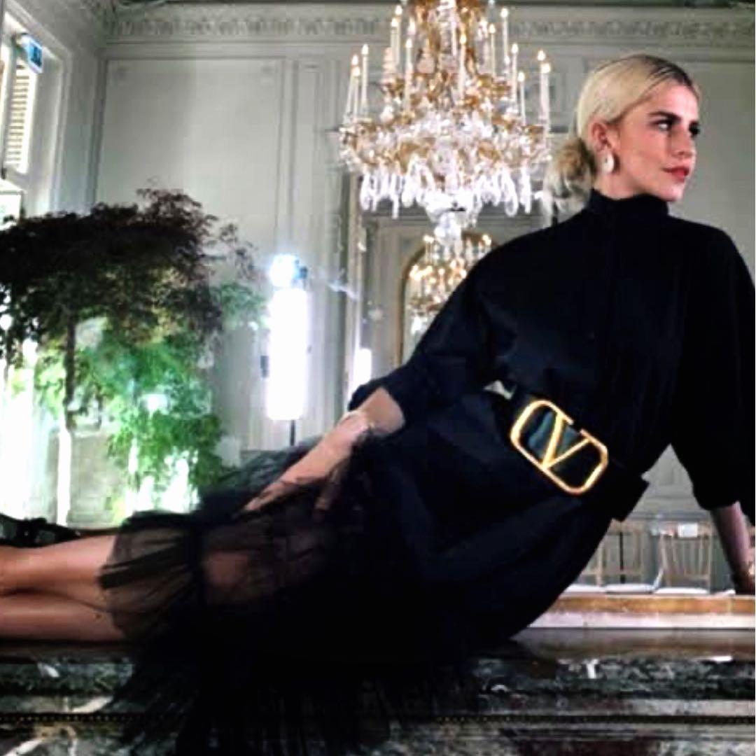 新品75 70MM VALENTINO ヴァレンティノ Vロゴ ベルト VLTN