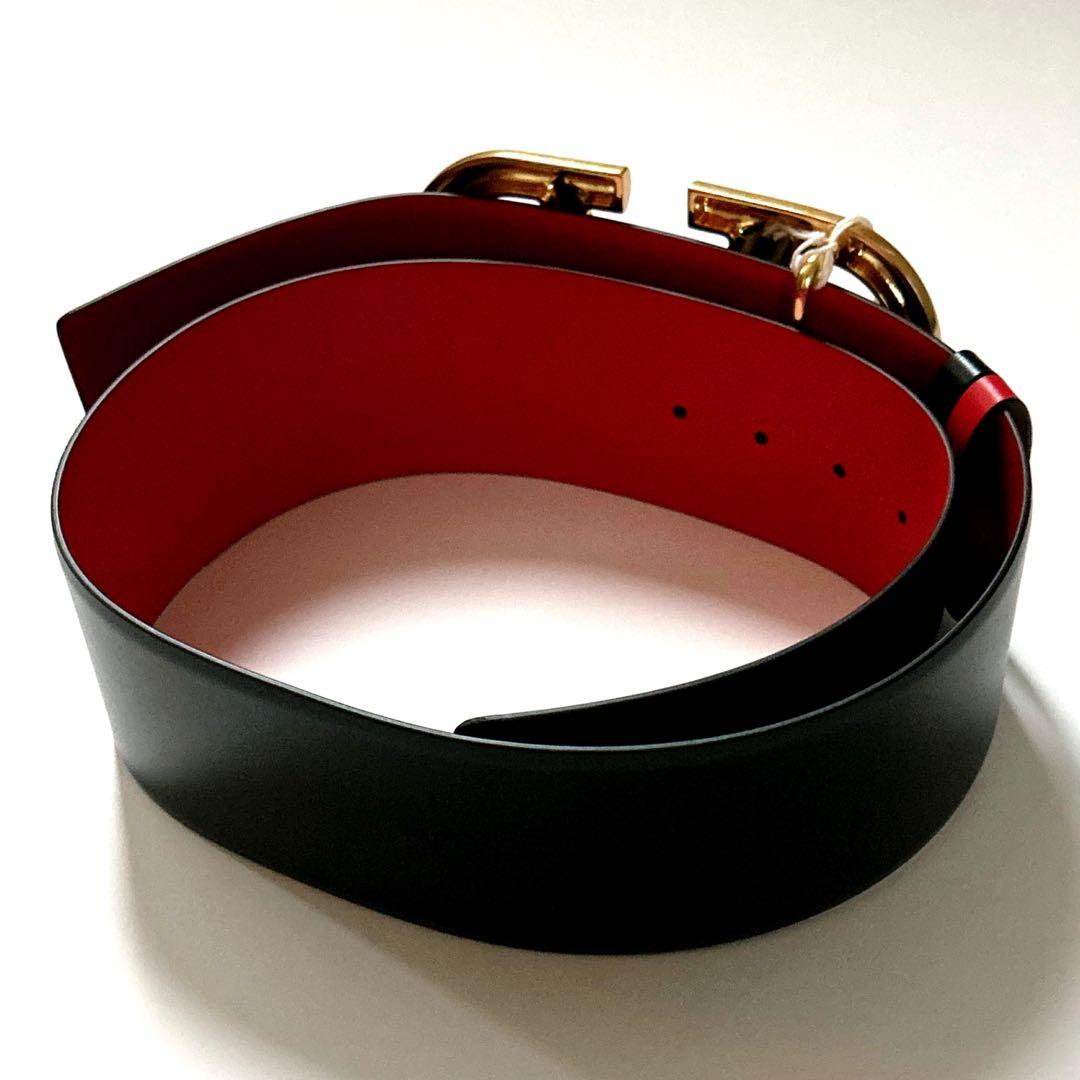 新品75 70MM VALENTINO ヴァレンティノ Vロゴ ベルト VLTN