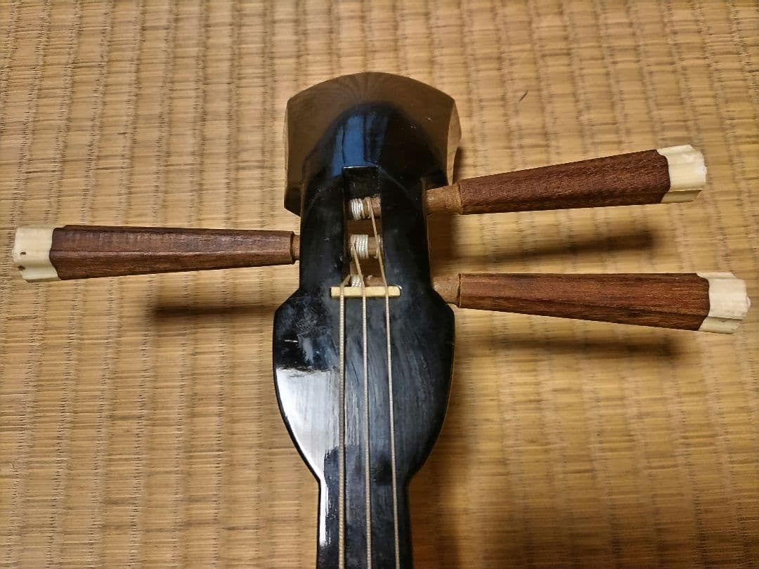 【沖縄音楽】沖縄 三線 （本蛇革）布袋、替え弦、爪、教則本、工工四楽譜付きCD