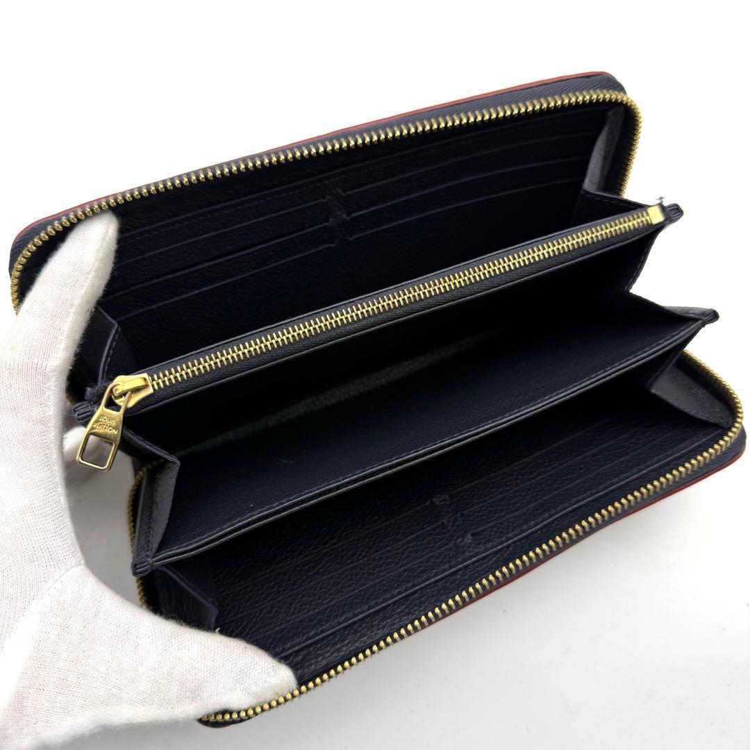 【極上美品】ルイヴィトン アンプラント ジッピーウォレットマリーヌルージュ