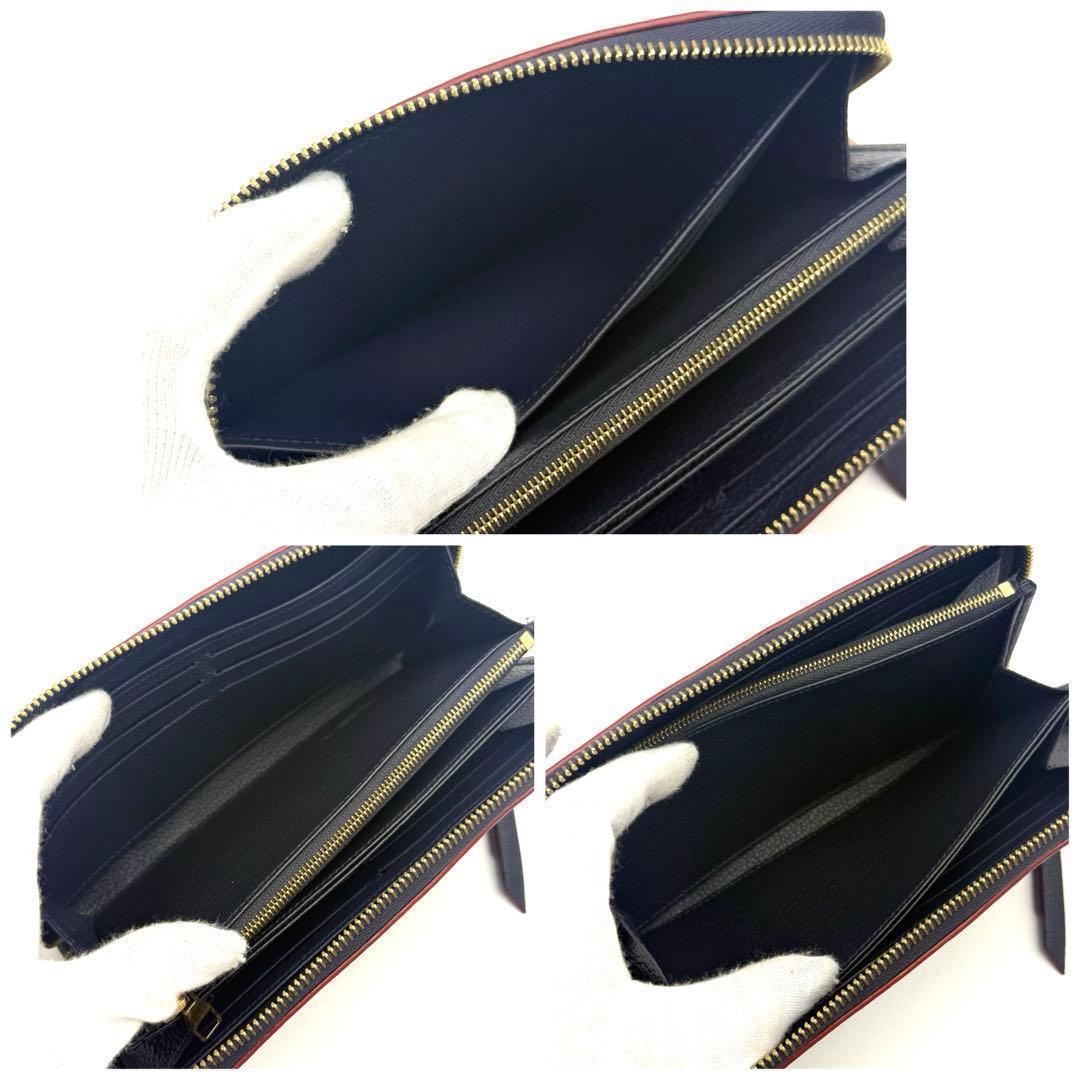 【極上美品】ルイヴィトン アンプラント ジッピーウォレットマリーヌルージュ