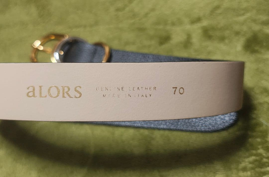 aLORS paris 黒レザーベルト 70サイズ