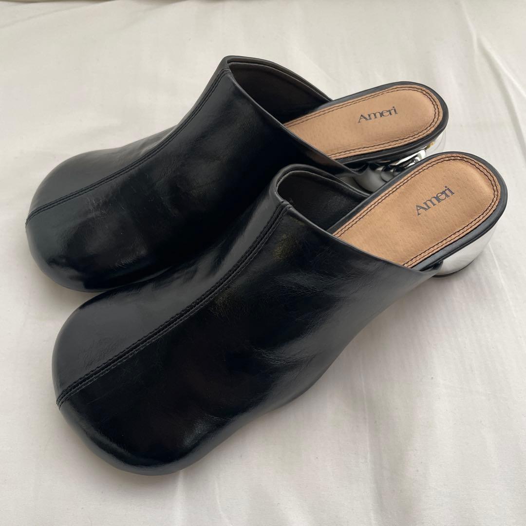 靴 amerivintage OVAL MOTIF VOLUME MULE