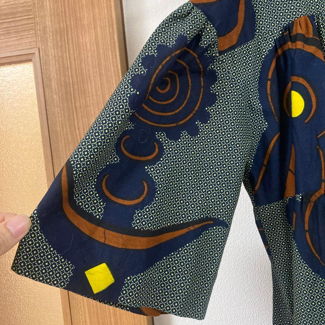 アフリカンバティックJuaティアードワンピース